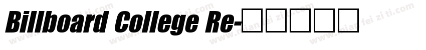 Billboard College Re字体转换